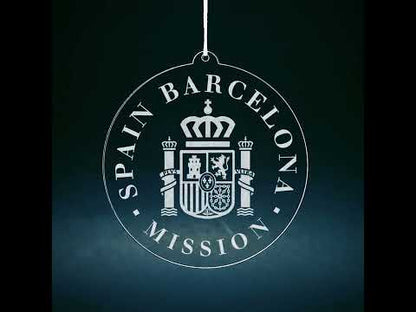 Spain Barcelona Mission Christmas Ornament