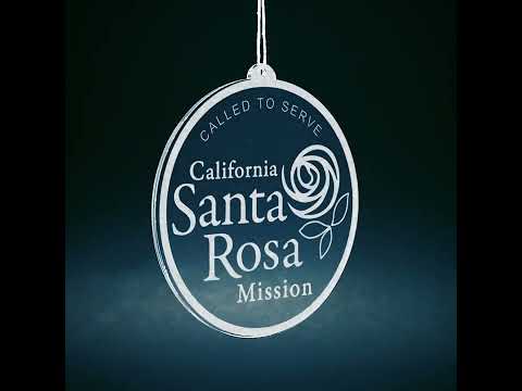 Load video: California Santa Rosa Mission Christmas Ornament