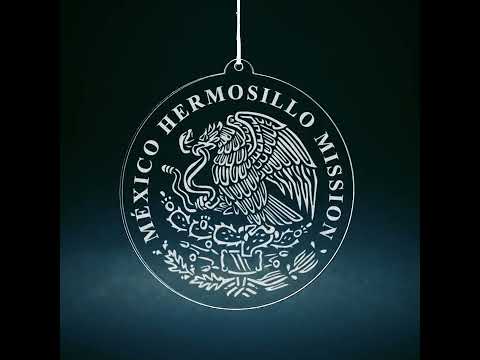 Load video: Mexico Hermosillo Mission Christmas Ornament