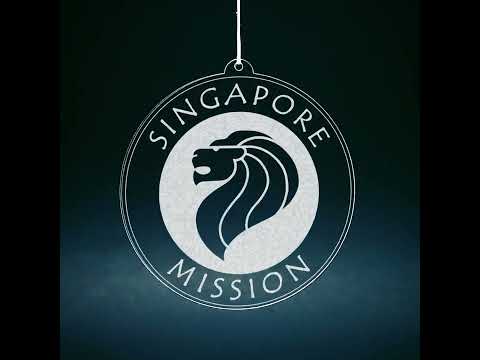 Load video: Singapore Mission Christmas Ornament