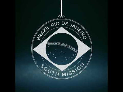 Brazil Rio de Janeiro South Mission Christmas Ornament