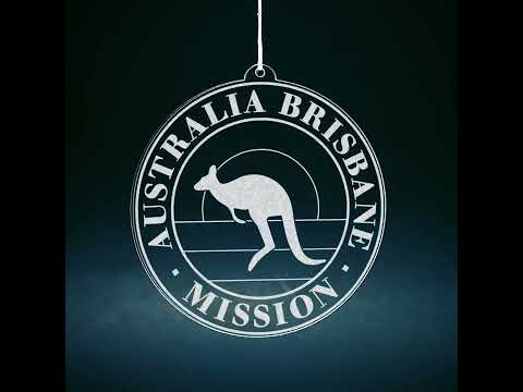 Load video: Australia Brisbane Mission Christmas Ornament