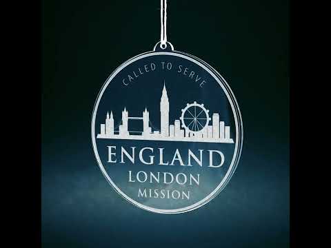 Load video: England London Mission Christmas Ornament