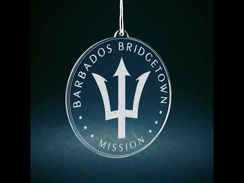 Load video: Barbados Bridgetown Mission Christmas Ornament