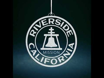 California Riverside Mission Christmas Ornament