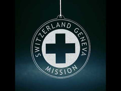 Switzerland Geneva Mission Christmas Ornament
