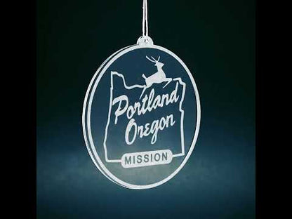 Oregon Portland Mission Christmas Ornament
