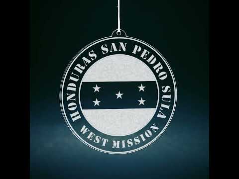 Load video: Honduras San Pedro Sula West Mission Christmas Ornament