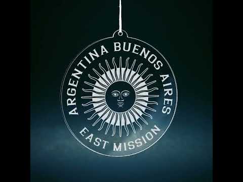 Load video: Argentina Buenos Aires East Mission Christmas Ornament