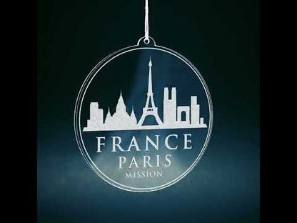 France Paris Mission Christmas Ornament