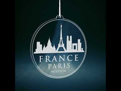 Load video: France Paris Mission Christmas Ornament