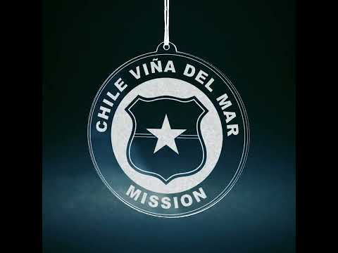 Load video: Chile Vina del Mar Mission Christmas Ornament