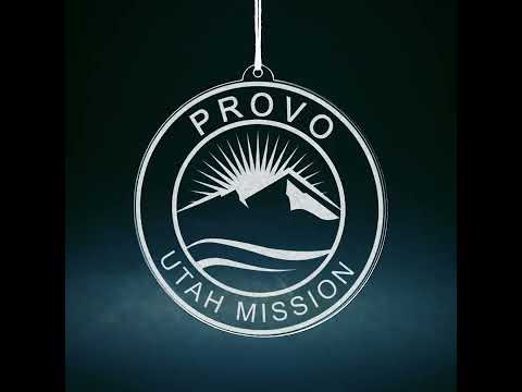 Load video: Utah Provo Mission Christmas Ornament