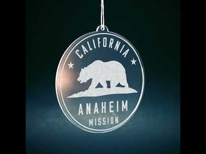 California Anaheim Mission Christmas Ornament