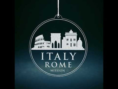 Italy Rome Mission Christmas Ornament