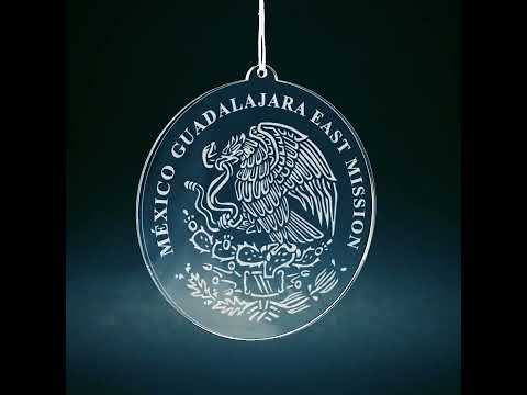 Load video: Mexico Guadalajara East Mission Christmas Ornament