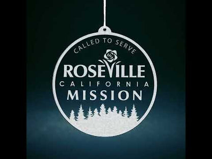 California Roseville Mission Christmas Ornament