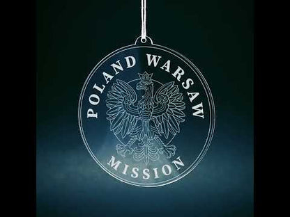 Poland Warsaw Mission Christmas Ornament