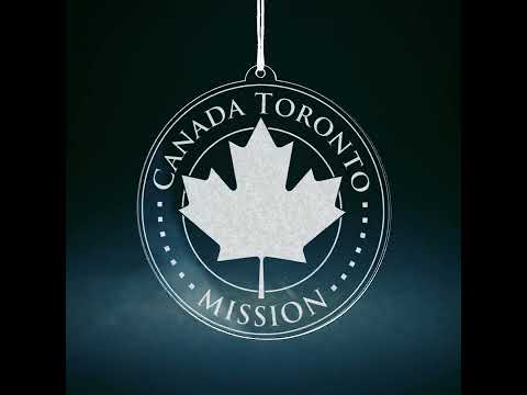 Load video: Canada Toronto Mission Christmas Ornament