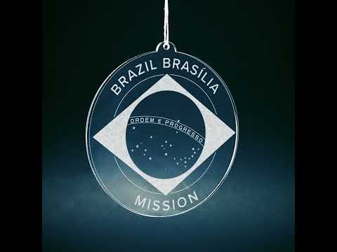 Load video: Brazil Brasilia Mission Christmas Ornament