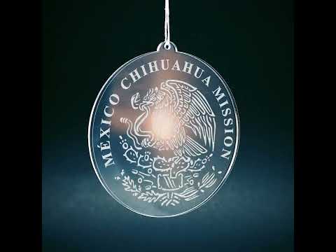 Load video: Mexico Chihuahua Mission Christmas Ornament