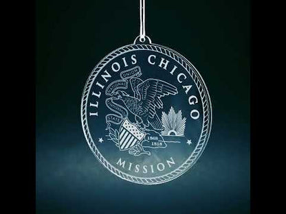 Illinois Chicago Mission Christmas Ornament