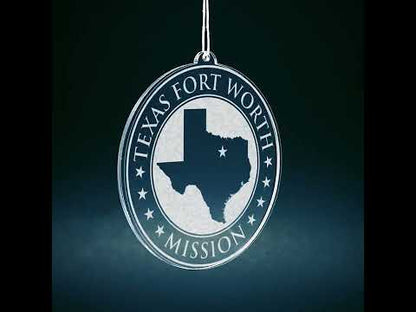 Texas Fort Worth Mission Christmas Ornament
