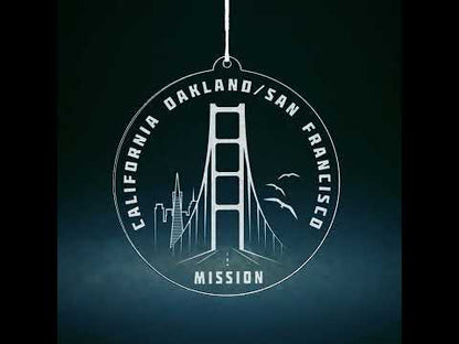 California Oakland/San Francisco Mission Christmas Ornament