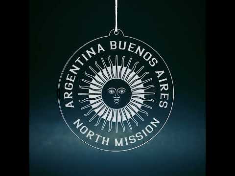 Load video: Argentina Buenos Aires North Mission Christmas Ornament