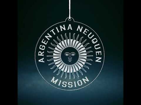 Load video: Argentina Neuquen Mission Christmas Ornament