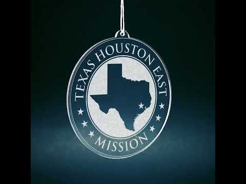 Load video: Texas Houston East Mission Christmas Ornament