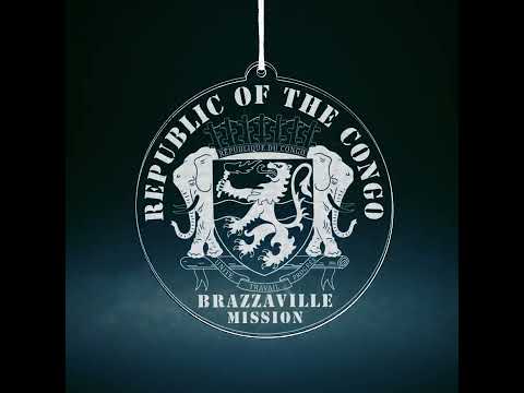 Load video: Republic of the Congo Brazzaville Mission Christmas Ornament