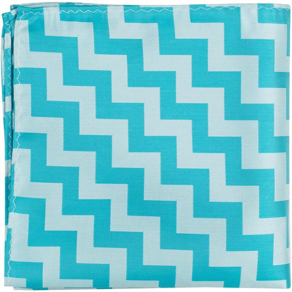 CL86 PS - Blue Chevron - Pocket Square
