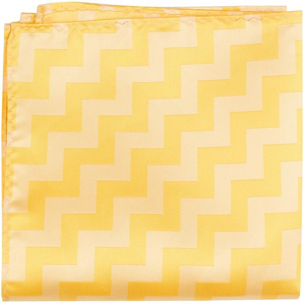 CL88 PS - Yellow Chevron - Pocket Square